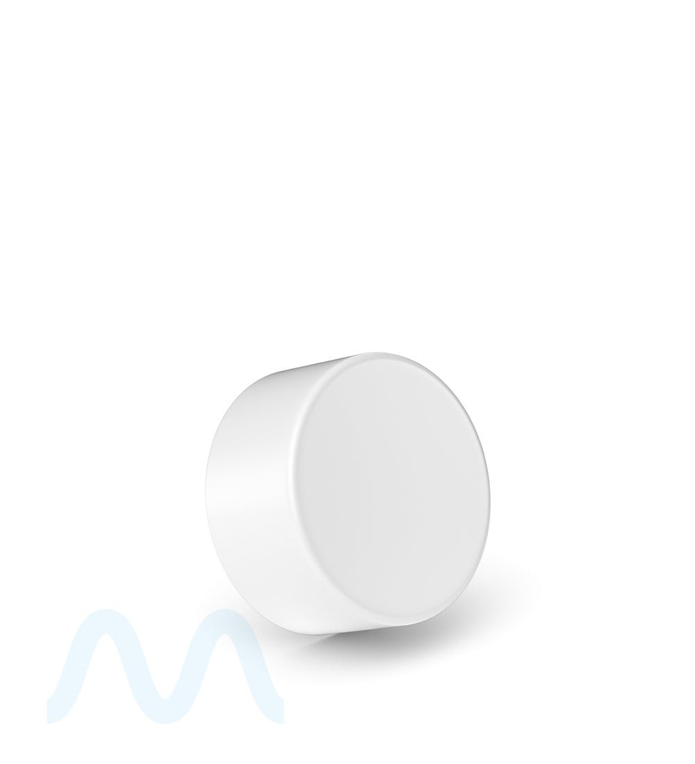 Child Resistant | Smooth Push Down & Turn Plastic Caps w/ Foil Liner | 28mm - Matte White - 504 Count - 3