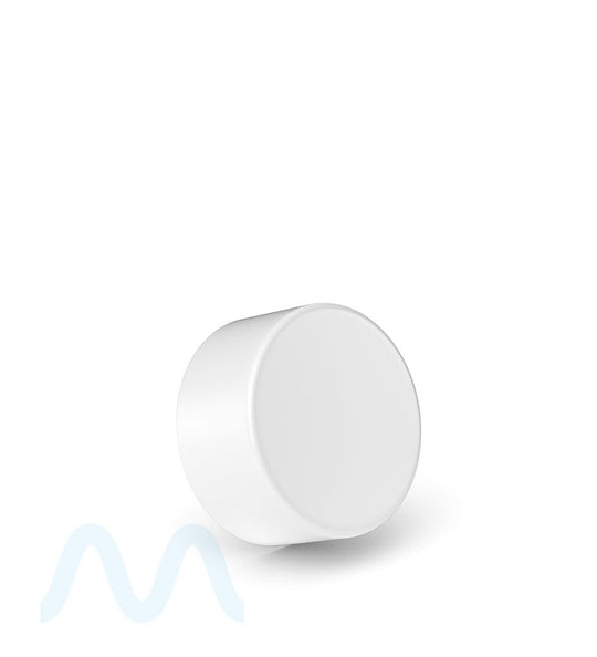 Child Resistant | Smooth Push Down & Turn Plastic Caps w/ Foil Liner | 28mm - Matte White - 504 Count - 3