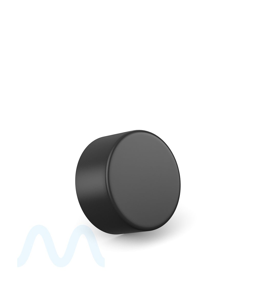 Child Resistant | Smooth Push Down & Turn Plastic Caps w/ Foil Liner | 28mm - Matte Black - 504 Count - 3