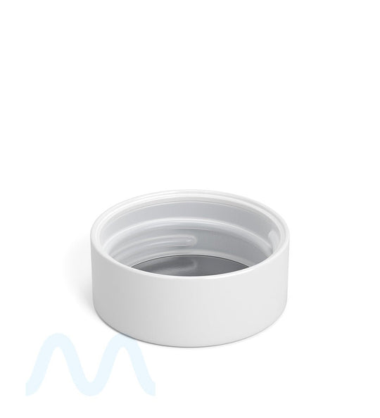 Child Resistant | Smooth Push Down & Turn Plastic Caps w/ Foil Liner | 38mm - Glossy White - 320 Count - 2