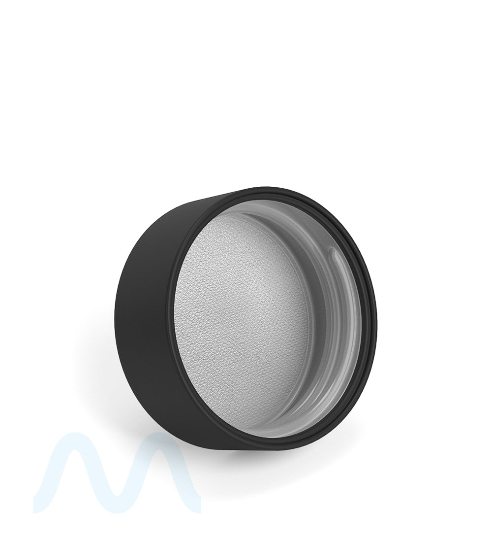 Child Resistant | Smooth Push Down & Turn Plastic Caps w/ Foil & Heat Liner | 38mm - Matte Black - 320 Count - 4