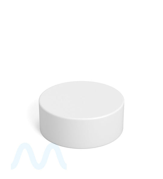 Child Resistant | Smooth Push Down & Turn Plastic Caps w/ Foil & Heat Liner | 38mm - Matte White - 320 Count - 1