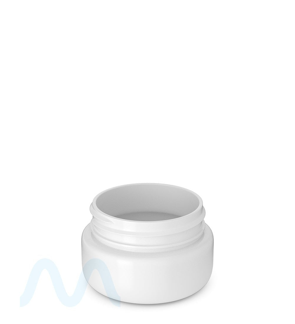 Rounded Base White Plastic Jars | 53mm - 2oz - 800 Count - 1