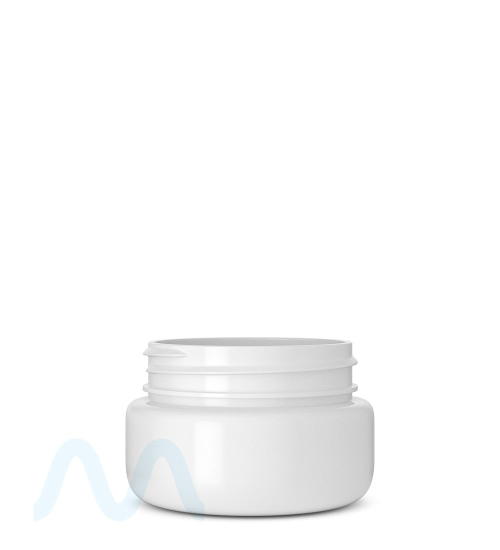 Rounded Base White Plastic Jars | 53mm - 2oz - 800 Count - 2