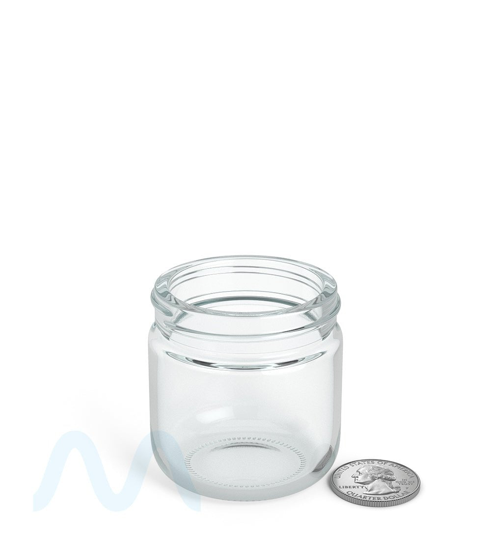 Rounded Base Clear Glass Jars | 53mm - 2oz - 32 Count - 6