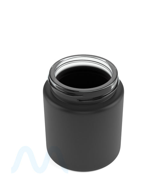 Straight Sided Matte Black Glass Jars | 53mm - 5oz - 32 Count - 1