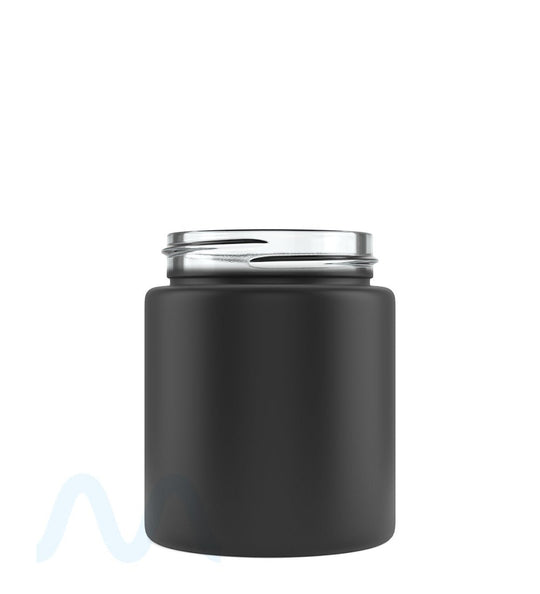 Straight Sided Matte Black Glass Jars | 53mm - 5oz - 32 Count - 2