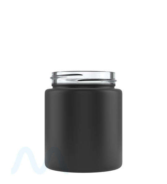 Straight Sided Matte Black Glass Jars | 53mm - 5oz - 32 Count