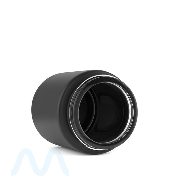 Straight Sided Matte Black Glass Jars | 53mm - 5oz - 32 Count