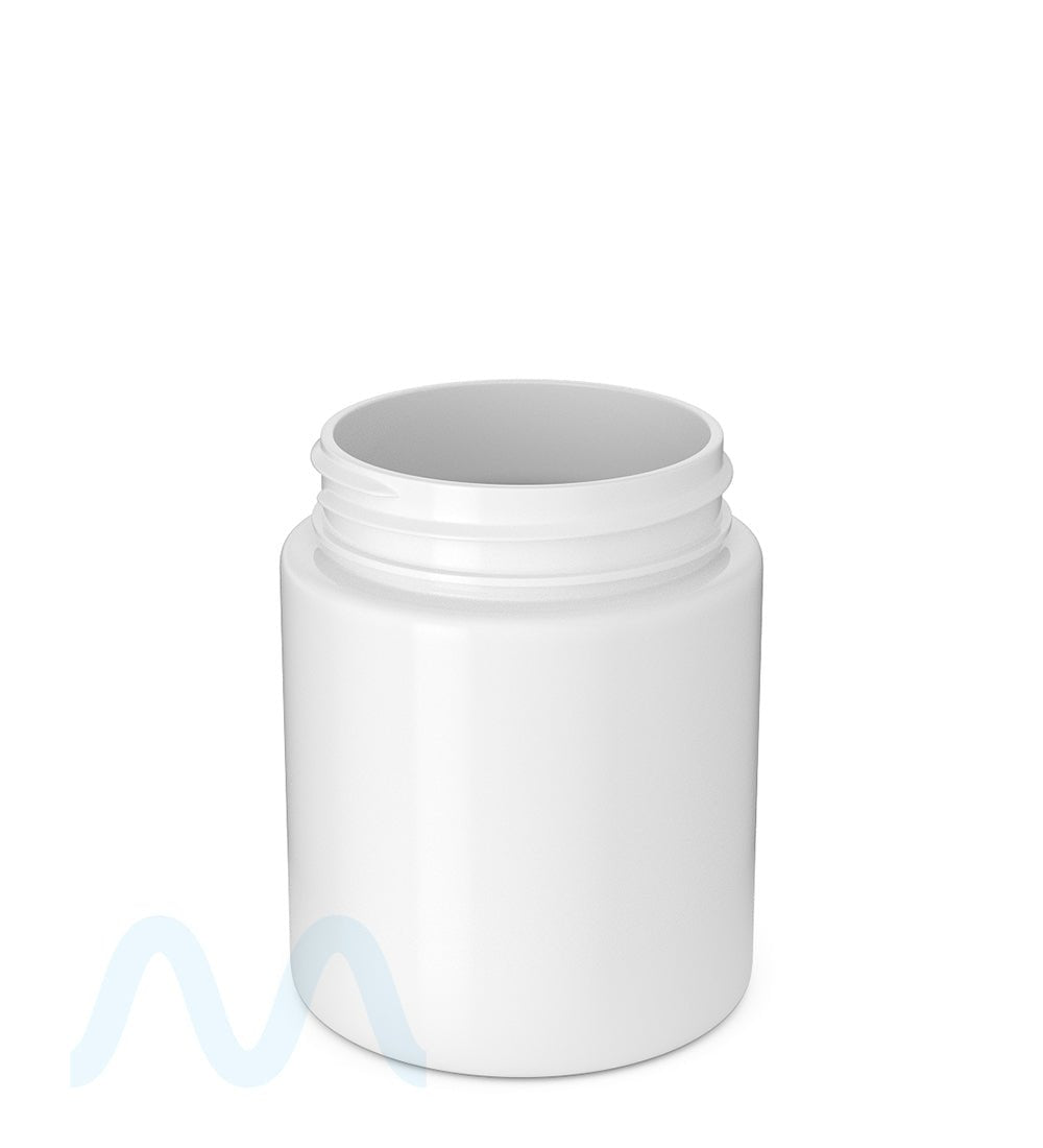 Straight Sided White Plastic Jars | 53mm - 5oz - 600 Count - 1