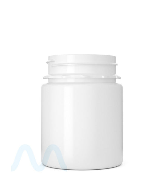 Tamper Evident | Straight Sided White Plastic Jars | 53mm - 5oz - 600 Count - 2