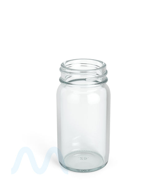 Wide Mouth Straight Sided Clear Glass Jars for Pre-Rolls | 38mm - 2oz - 160 Count