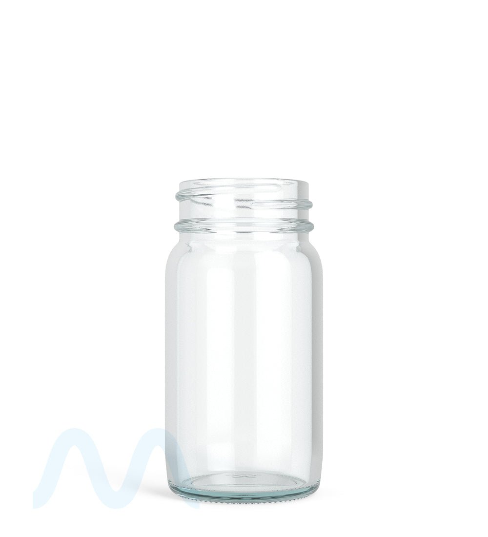 Wide Mouth Straight Sided Clear Glass Jars for Pre - Rolls | 38mm - 2oz - 160 Count - 2