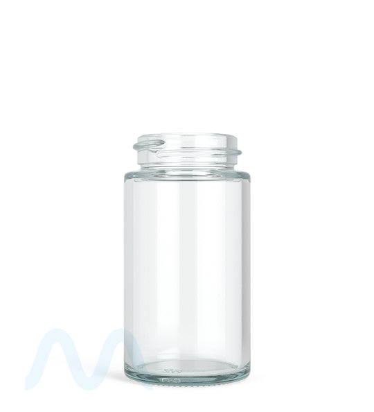 Wide Mouth Straight Sided Clear Glass Jars for Pre-Rolls | 38mm - 2oz - 180 Count