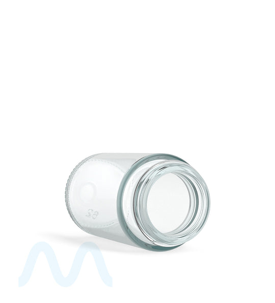 Wide Mouth Straight Sided Clear Glass Jars for Pre-Rolls | 38mm - 2oz - 180 Count