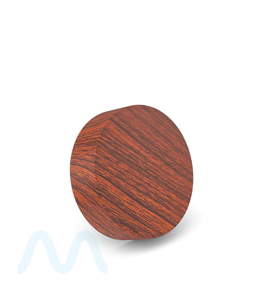 Child Resistant | Flat Push Down & Turn Plastic Caps w/ Foam Liner | 53mm - Redwood - 120 Count - 3