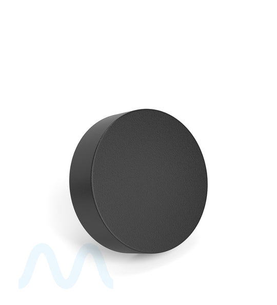 Child Resistant | Flat Push Down & Turn Plastic Caps w/ Foam Liner | 53mm - Matte Black - 120 Count - 3