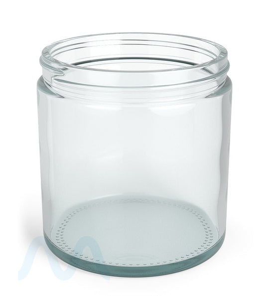 Straight Sided Clear Glass Jars | 89mm - 16oz - 12 Count - 1