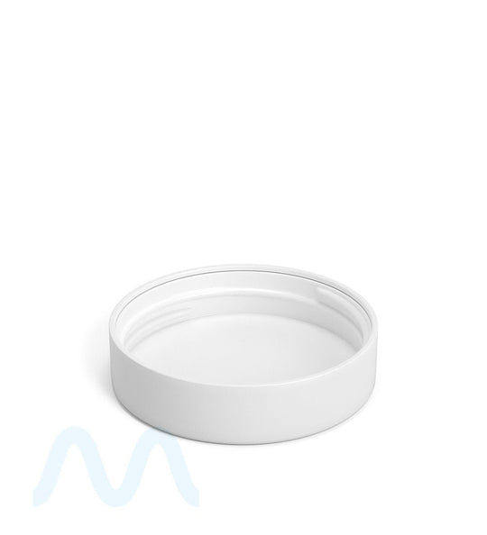 Child Resistant | Smooth Push Down & Turn Plastic Caps w/ Foam Liner | 57mm - Semi Gloss White - 72 Count - 2