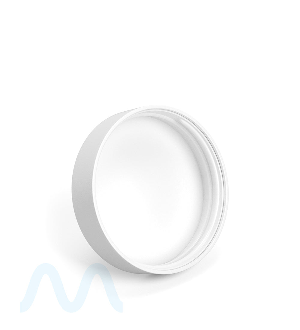 Child Resistant | Smooth Push Down & Turn Plastic Caps w/ Foam Liner | 57mm - Semi Gloss White - 72 Count - 4