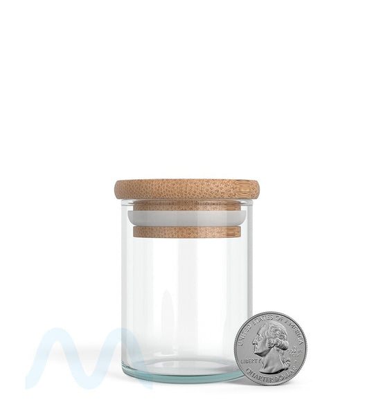 Glass Jar with Wooden Lid | 2oz - 16 Dram - 200 Count - 5