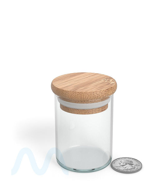 Glass Jar with Wooden Lid | 2oz - 16 Dram - 200 Count - 6