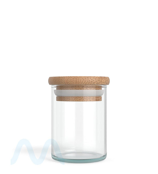 Glass Jar with Wooden Lid | 2oz - 16 Dram - 200 Count - 7