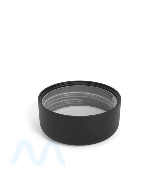 Child Resistant | Smooth Push Down & Turn Plastic Caps w/ Foam Liner | 38mm - Matte Black - 320 Count