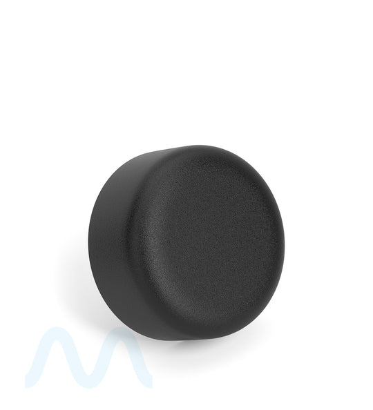 Child Resistant | Smooth Push Down & Turn Plastic Caps w/ Foam Liner | 38mm - Matte Black - 320 Count