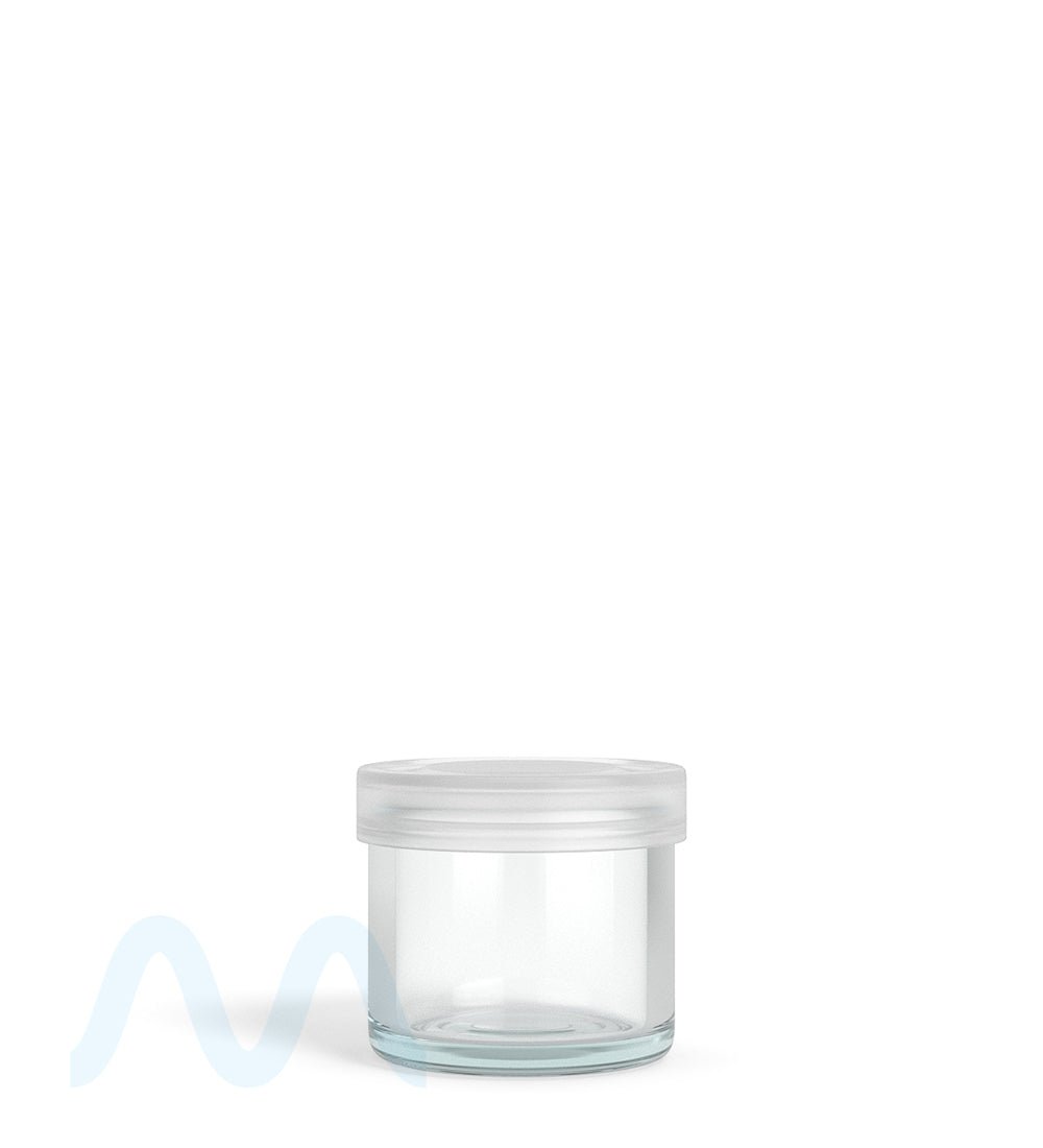 No Neck Clear Glass Concentrate Containers w/ Cap | 23mm - 6mL - 144 Count - 7