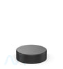 Child Resistant | Smooth Push Down & Turn Plastic Caps w/ Foam Liner | 50mm - Matte Black - 100 Count