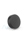 Child Resistant | Smooth Push Down & Turn Plastic Caps w/ Foam Liner | 50mm - Matte Black - 100 Count