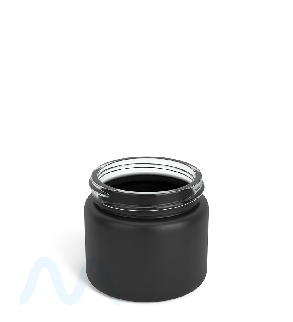 Straight Sided Matte Black Glass Jars | 50mm - 2oz - 200 Count - 1