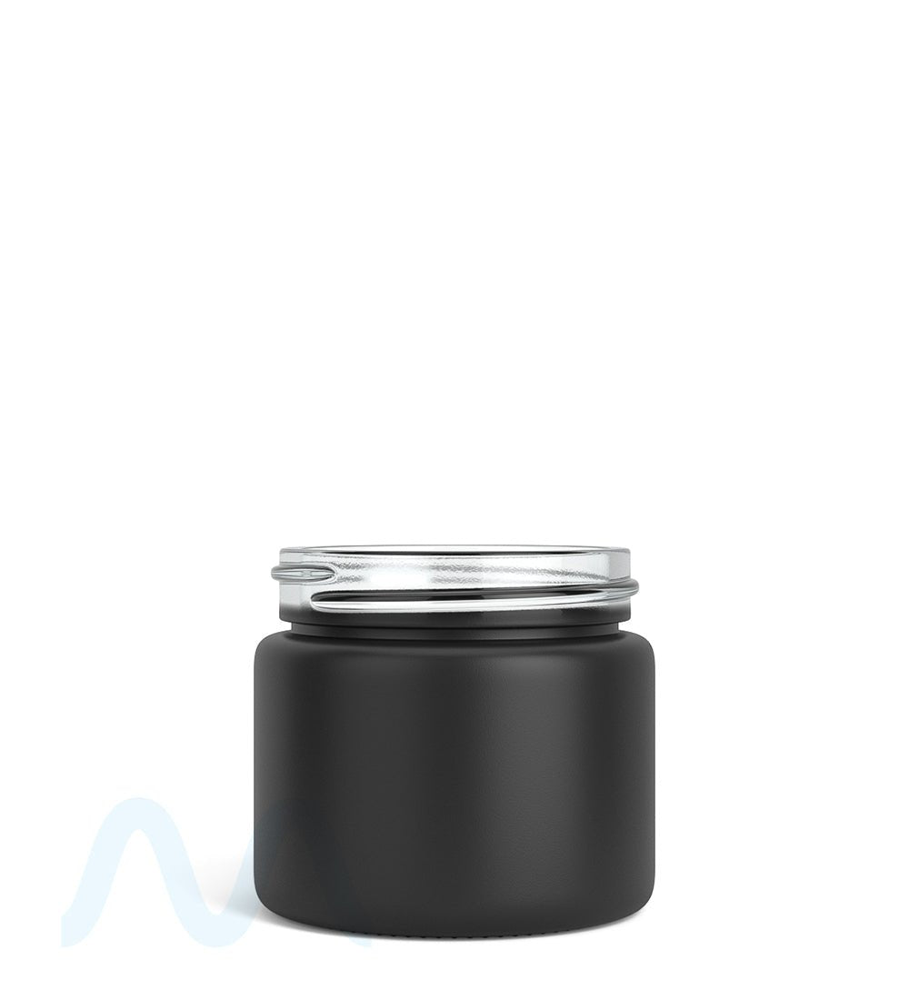 Straight Sided Matte Black Glass Jars | 50mm - 2oz - 200 Count - 2