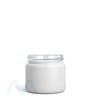 Straight Sided Matte White Glass Jars | 50mm - 2oz - 200 Count