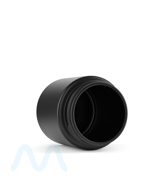 Straight Sided Matte Black Glass Jars | 50mm - 3oz - 100 Count