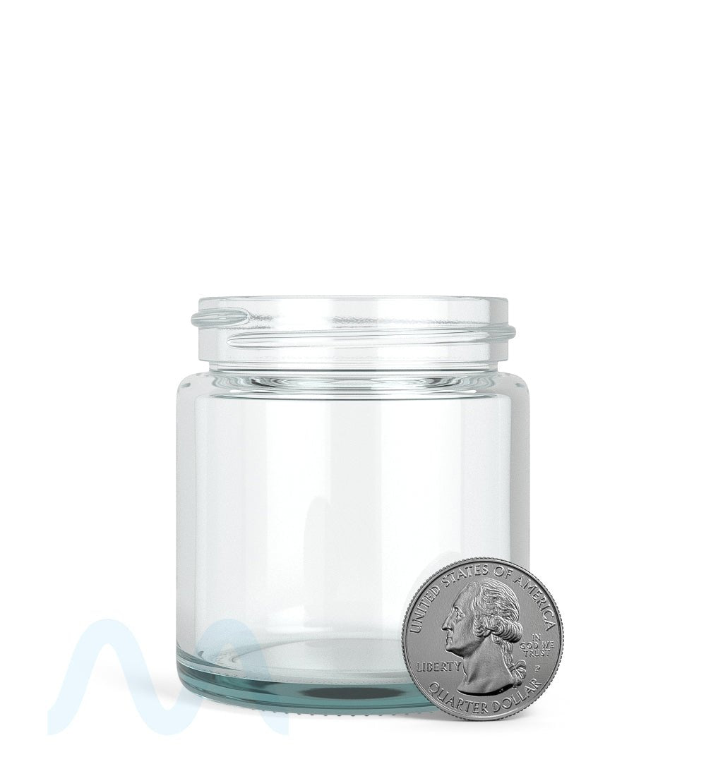 Straight Sided Clear Glass Jars | 50mm - 3oz - 150 Count - 6