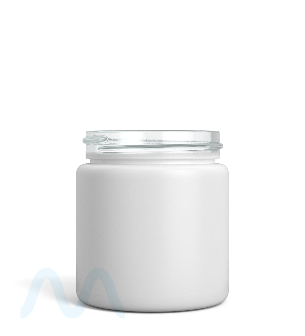 Straight Sided Matte White Glass Jars | 50mm - 3oz - 150 Count - 2