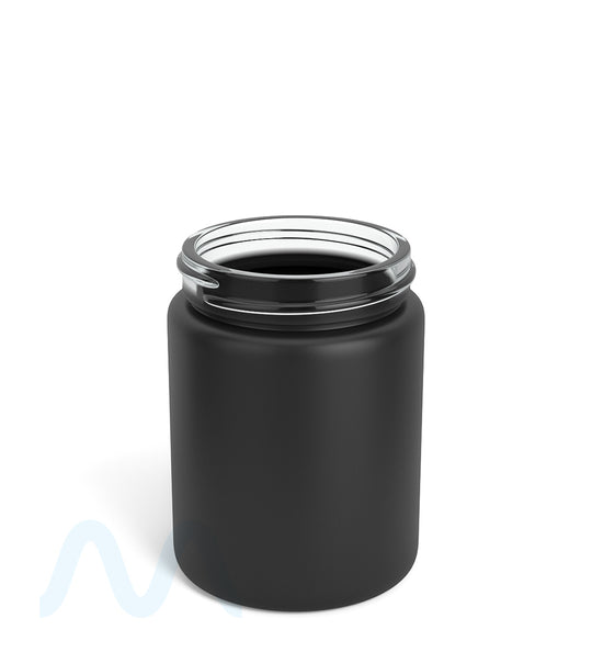 Straight Sided Matte Black Glass Jars | 50mm - 4oz - 100 Count - 1