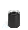 Straight Sided Matte Black Glass Jars | 50mm - 4oz - 100 Count