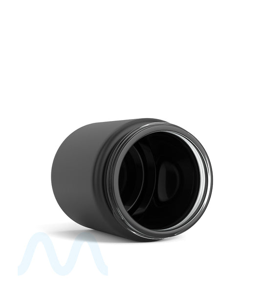 Straight Sided Matte Black Glass Jars | 50mm - 4oz - 100 Count - 3