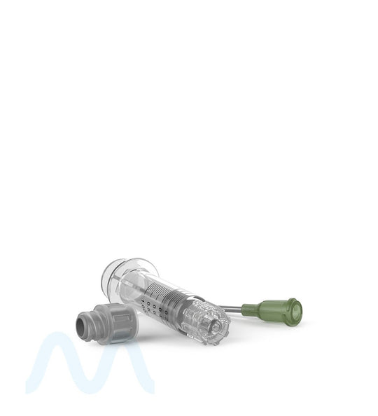 Luer Lock | Glass Dab Applicator Syringes w/ Needle Tip | 1mL - 0.2mL Increments - 100 Count - 7