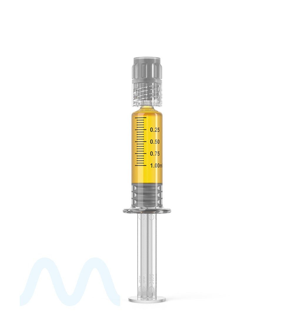 Luer Lock | Glass Dab Applicator Syringes | 1mL - 0.25mL Increments - 100 Count - 1