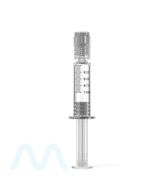 Luer Lock | Glass Dab Applicator Syringes | 1mL - 0.25mL Increments - 100 Count