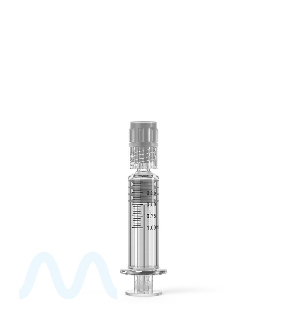 Luer Lock | Glass Dab Applicator Syringes | 1mL - 0.25mL Increments - 100 Count - 3