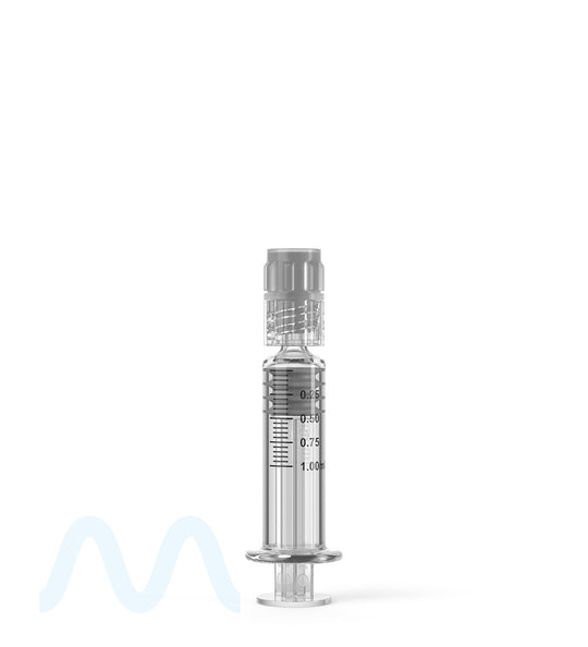 Luer Lock | Glass Dab Applicator Syringes | 1mL - 0.25mL Increments - 100 Count