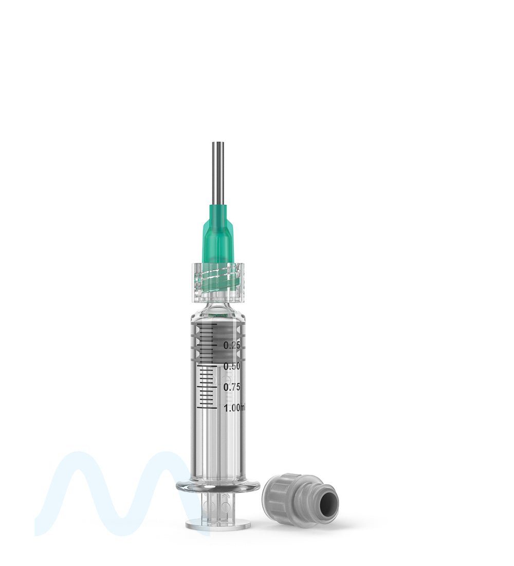 Luer Lock | Glass Dab Applicator Syringes | 1mL - 0.25mL Increments - 100 Count - 6