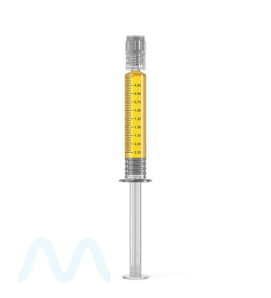 Luer Lock | Glass Dab Applicator Syringes | 2.25mL - 0.25mL Increments - 100 Count - 1