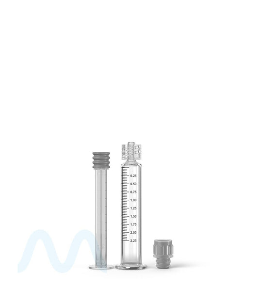 Luer Lock | Glass Dab Applicator Syringes | 2.25mL - 0.25mL Increments - 100 Count - 4