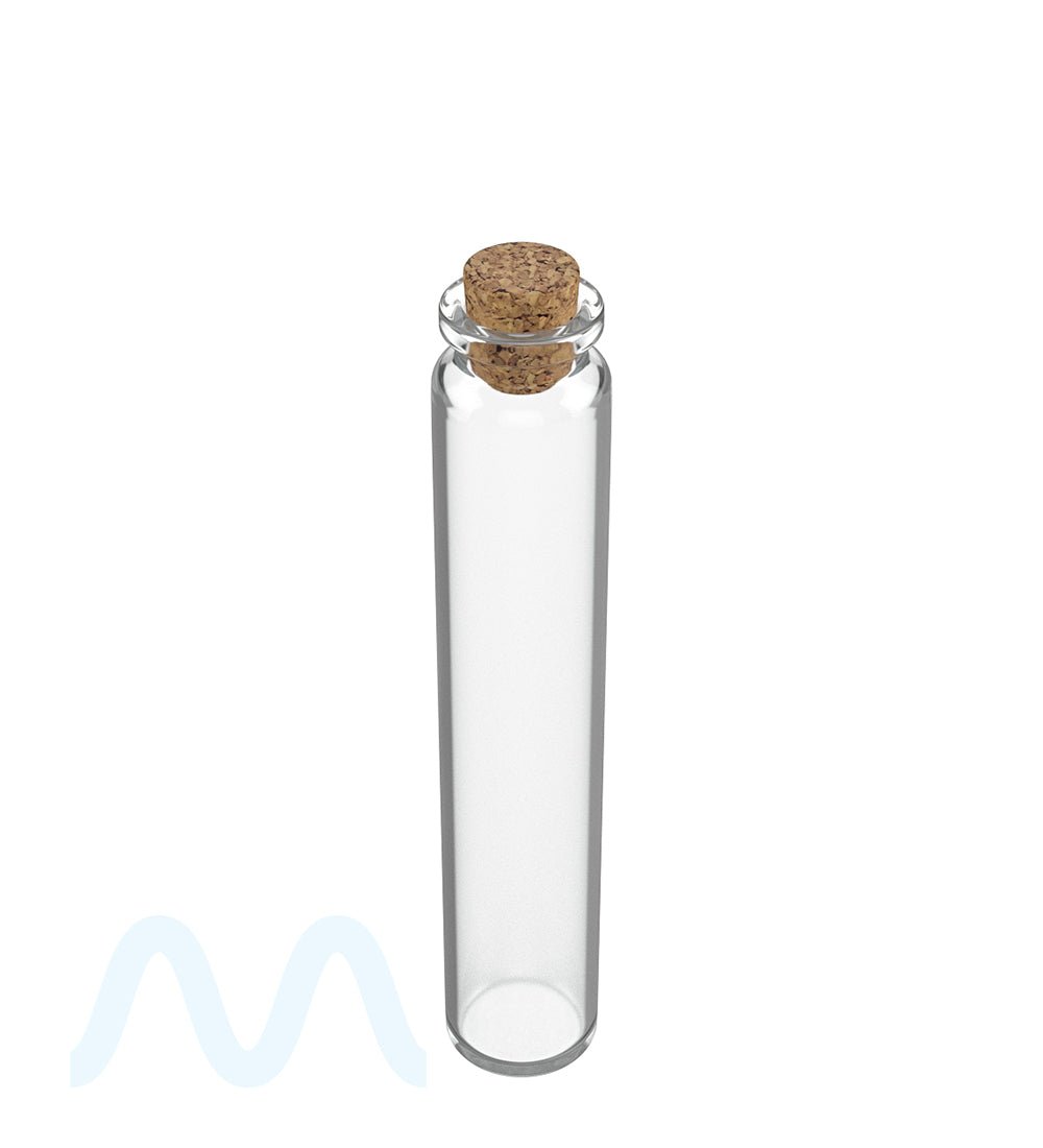 Glass Pre - Roll Tube with Cork Top | 120mm - Clear Glass - 500 Count - 2